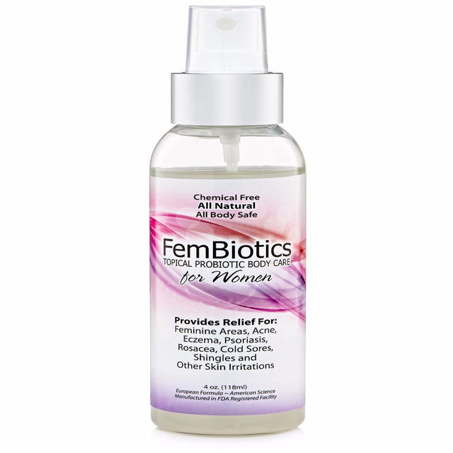 Fembiotics - Natural Probiotic Body Care for Women, Topical Spray, 4 Oz.