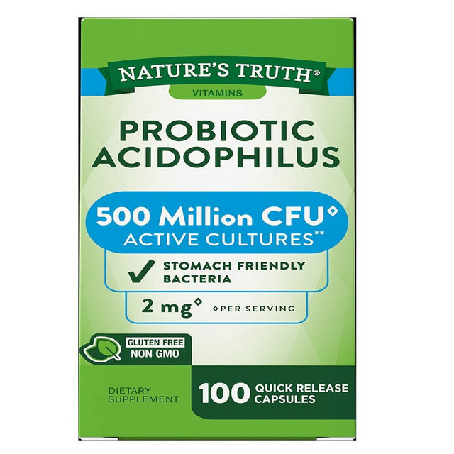 Nature'S Truth Probiotic Acidophilus 500 Million, 100 Ct