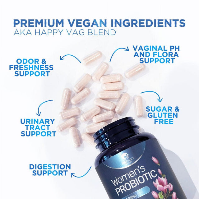 Probiotics for Women - for Digestive Health, Immune Support, & Vaginal Health 60 Capsule