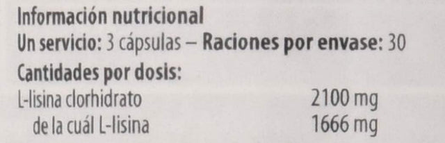 Lysine - 90 Capsules - Scitec Nutrition