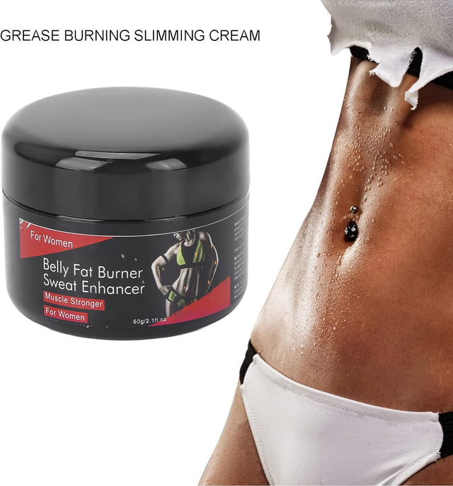60G Slimming Cream, Abdominal Muscle Shaping Cream Exercise and Strengthening Muscle Massage Cream, Firming Anti-Cellulite Fat Burning, 2Pcs