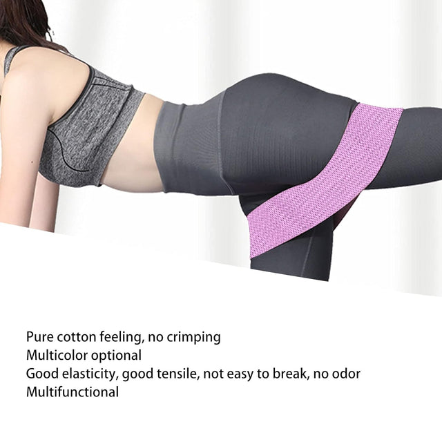 Cosiki Exercise Resistance Band, Elastic Stretching Bands Bands for Working Out Booty Bands Exercise Band for Yoga for Leg Beauty(Plain Purple M(76Cm))
