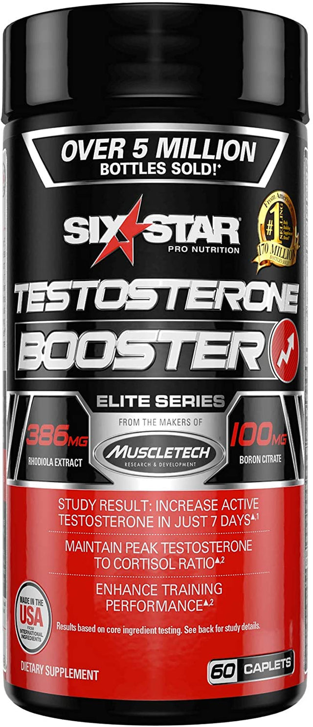 Testosterone Booster for Men Six Star Pro Nutrition Test Booster for Men Extreme Strength + Enhances Training Performance + Scientifically Researched Test Boost Supplement, 60 Pills