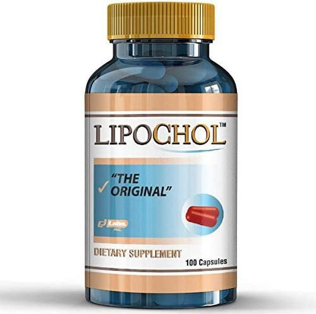 LIPOCHOL Natural Liver Cleanser Detox Supplement Cleanse & Support Liver Health. Milk Thistle Extract (Silymarin) (100 Caps Bottle)