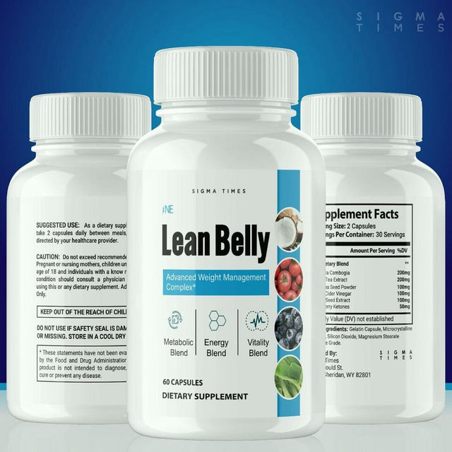 Lean Belly Juice Weight Loss, Appetite Control Supplement -60 Capsule