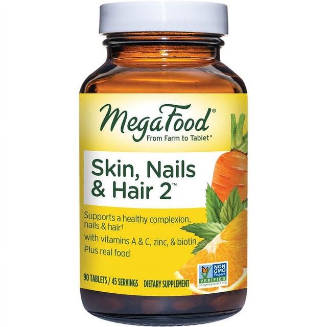 Megafood Skin, Nails & Hair 2, 90 Tablets