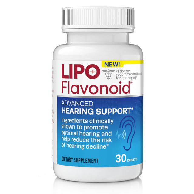 Lipo-Flavonoid Advanced Hearing Support for Hearing Decline, 30 Caplets