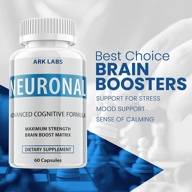 Neuronal - Brain Boost Matrix Supplement - Memory Booster Dietary Supplement for Focus, Memory, Clarity, & Energy - Advanced Cognitive Formula for Maximum Strength - 180 Capsules (3 Pack)