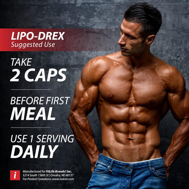 Isatori Lipo-Drex Fat Loss Thermogenic Formula-Fast Acting Weight Loss-Appetite Suppressant (60 Capsules) Ultra CLA + Omega (90 Softgels)