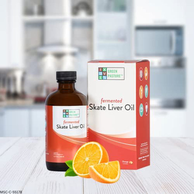 Green Pasture Fermented Skate Liver Oil - Orange - 6.1 FL Oz