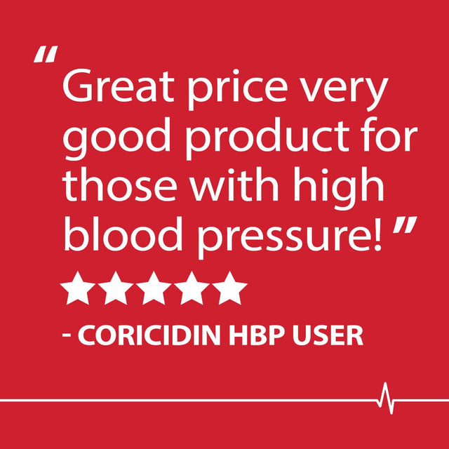 Coricidin HBP, Cold & Flu Relief Tablets, High Blood Pressure, 10 Count