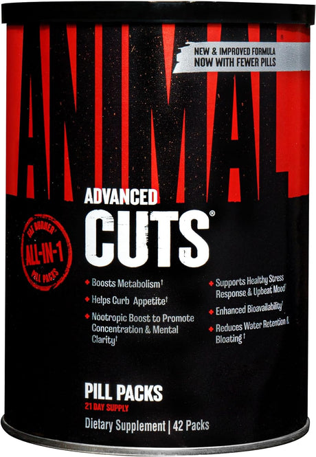 Animal Cuts Thermogenic Fat Burner - Nootropic Weight Loss Management Diet Pills for Men and Women for Focus and Brain Support with Ketones