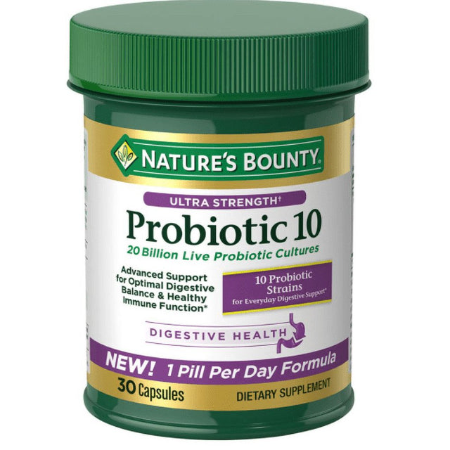 Nature'S Bounty Ultra Strength Probiotic 10, Capsules, 30 Ct