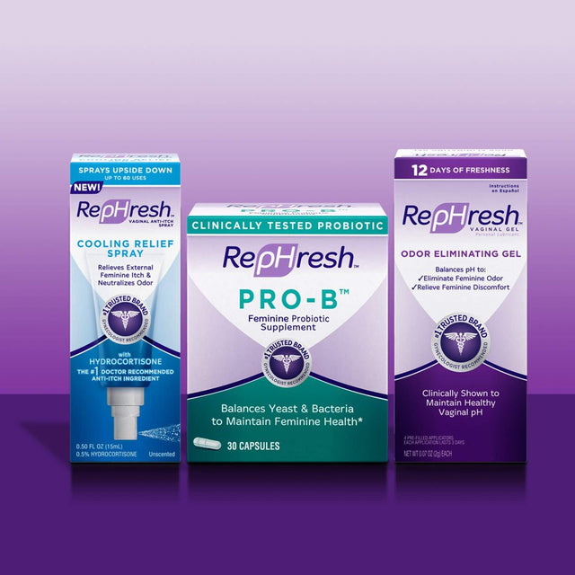 Rephresh Pro-B Probiotic Feminine Supplement 24/7 Protection, 30 Ct