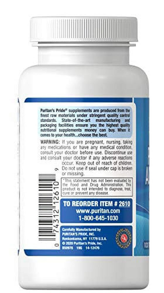 Puritan'S Pride Probiotic Acidophilus Capsules, 100 Count