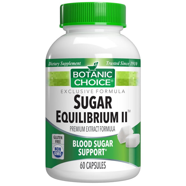 Botanic Choice Sugar Equilibrium II™ Blood Sugar Dietary Supplement, 60 Capsules