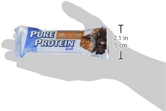 Pure Protein--High Protein Bar Chocolate Peanut Butter--Protein Bars--20 Grams of Protein per Bar--Gluten Free--6-1.76-Ounce Bars