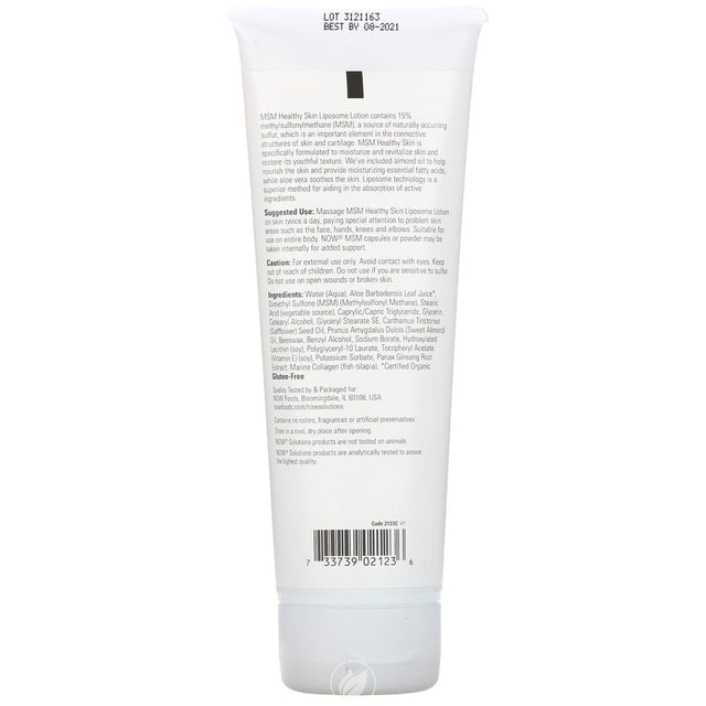 NOW Solutions Msm Liposome Lotion 8 Oz