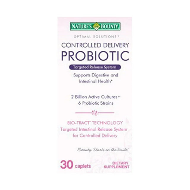Nature'S Bounty Optimal Solutions Probiotic Caplets, 30 Ct, 2-Pack
