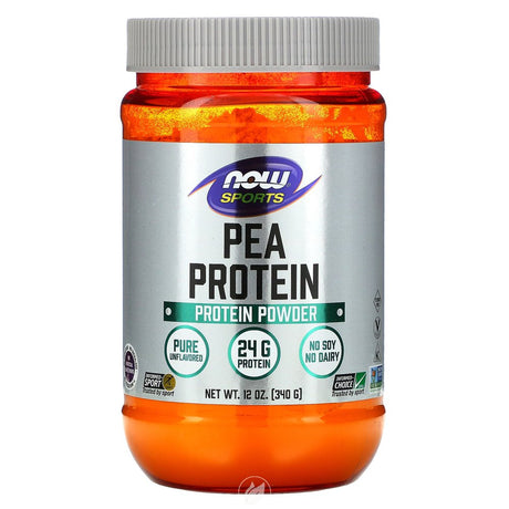 NOW Sports Pea Protein Unflavored 12 Oz