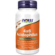 NOW Supplements, Acidophilus 4X6, 4 Billion Potency with 6 Probiotic Strains, Strain Verified, 120 Veg Capsules