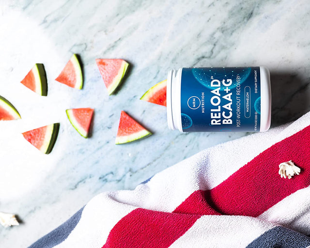 MRM Nutrition Reload BCAA+G Post-Workout Recovery | Watermelon Flavored | 9.6G Amino Acids | with Carnosyn® | Muscle Recovery | Keto Friendly | 840G, 67 Servings