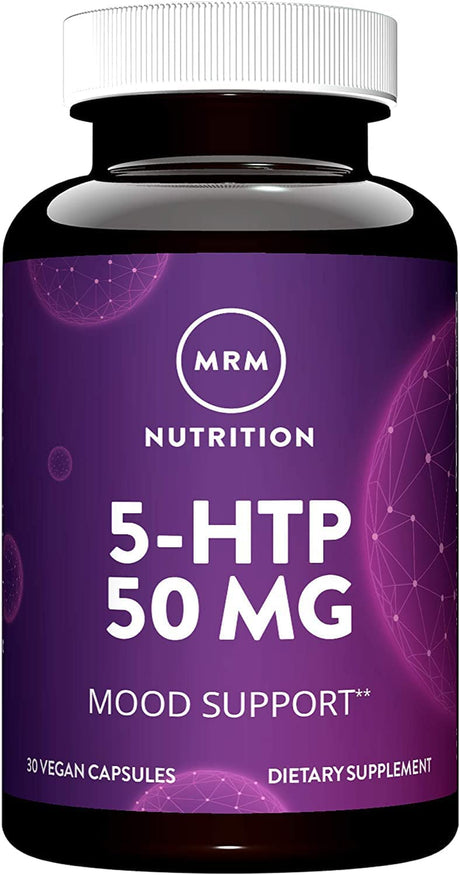 MRM Nutrition 5-HTP (5-Hydroxy-Tryptophan) 50Mg | Healthy Mood + Sleep | Vegan + Gluten-Free | 30 Servings
