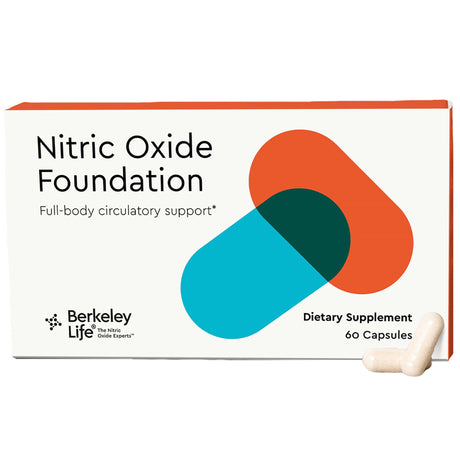 Berkeley Life Professional - Nitric Oxide Booster & Support Supplement with Organic Beetroot Powder - Help Maintain Healthy Blood Pressure - Support Circulation & Cardiovascular Health, 60 Capsules