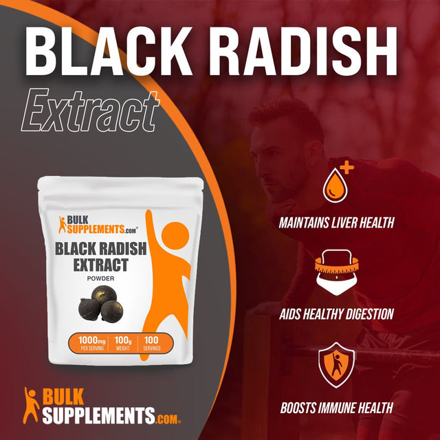 Bulksupplements.Com Black Radish Extract Powder - Sugar Balance Herbal Supplement for Liver (100 Grams - 3.5 Oz)
