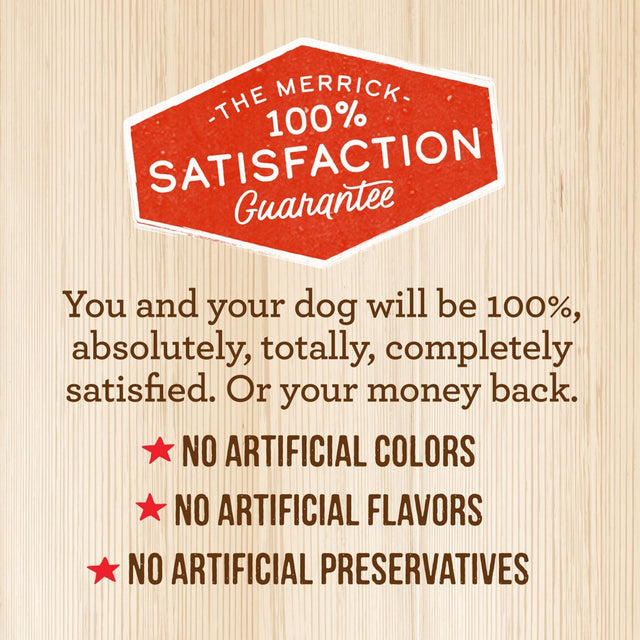 (12 Pack) Merrick Grain Free Wet Dog Food, Premium and Wholesome Gluten Free Canned Adult Dog Food, Smothered Comfort, 12.7 Oz. Cans