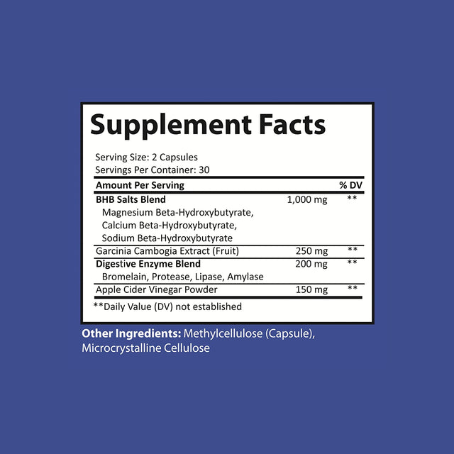 Nutriumph Keto BHB Exogenous Ketones | Keto Diet Pills | Advanced Ketone Supplement for Women & Men | BHB Salts, Apple Cider Vinegar, Garcinia Cambogia & Digestive Enzymes - 30 Day Supply