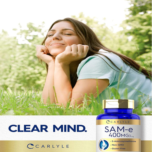 Sam-E 400Mg | 30 Tablets | S-Adenosylmethionine Pills | by Carlyle