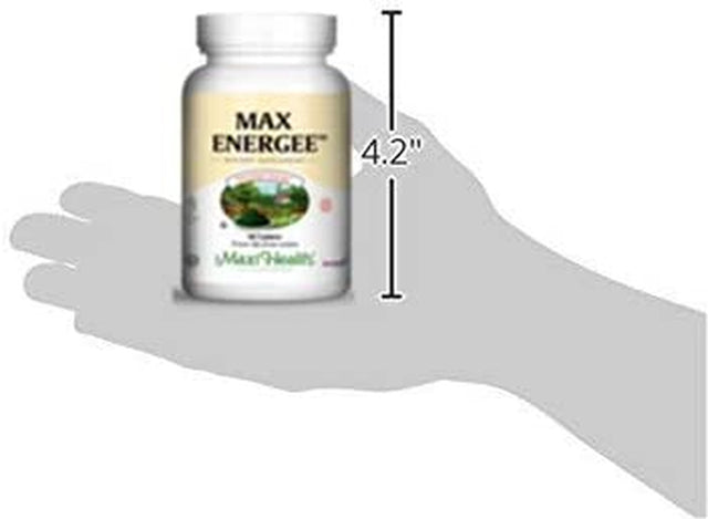Maxi Health Max Energee - Natural Energy and Stamina Booster - 90 Tablets - Kosher