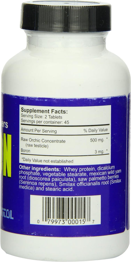 Vitol Body Builders Testron Tablets, 90-Count Bottles