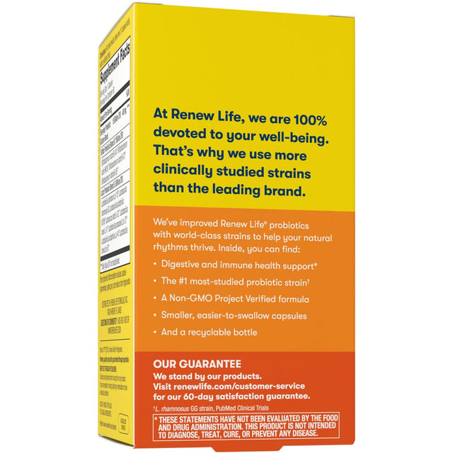 Renew Life Ultimate Flora Adult Everyday Probiotic, Unisex, 15 Billion CFU, 60 Capsules