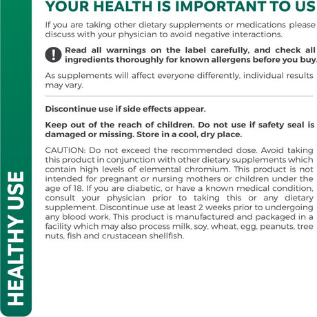 Healths Harmony Blood Sugar (120 Capsules) Helps Support Blood Glucose Levels Already in the Normal Range - Multi Vitamin, Mineral, and Herb Supplement
