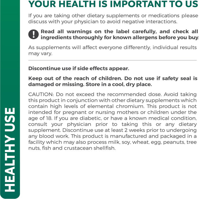 Healths Harmony Blood Sugar (120 Capsules) Helps Support Blood Glucose Levels Already in the Normal Range - Multi Vitamin, Mineral, and Herb Supplement