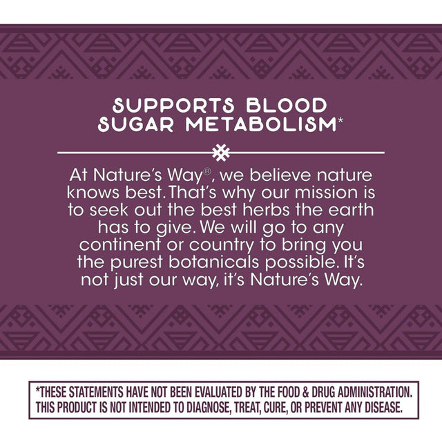 Nature'S Way Blood Sugar Manager to Support Blood Sugar Metabolism*, 90 Count