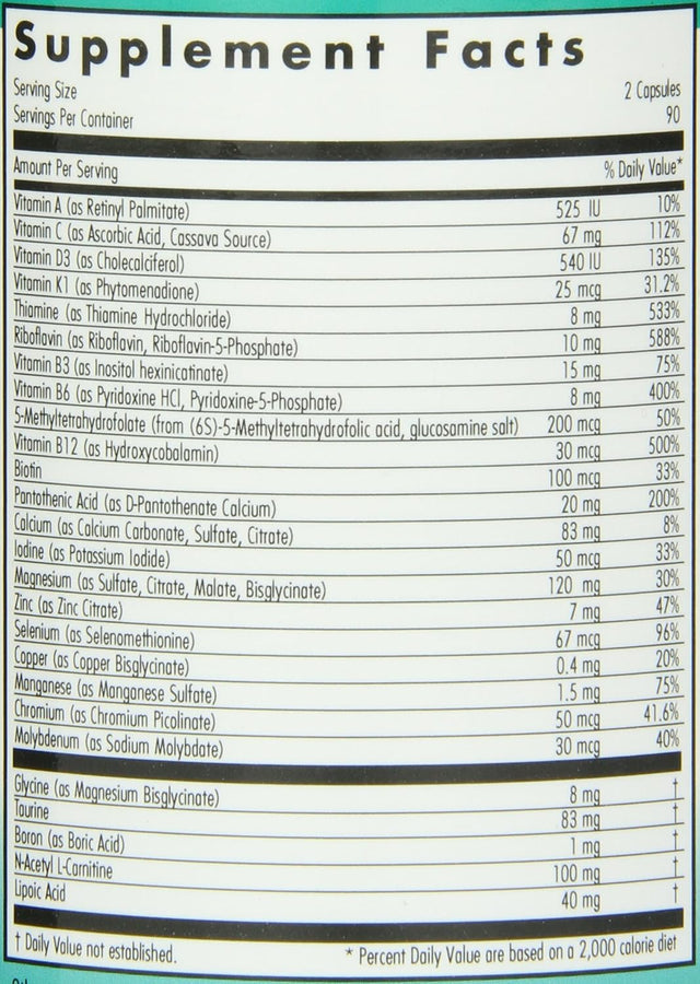 Nutricology Mvm-A Antioxidant Protocol Vegicaps, 180-Count