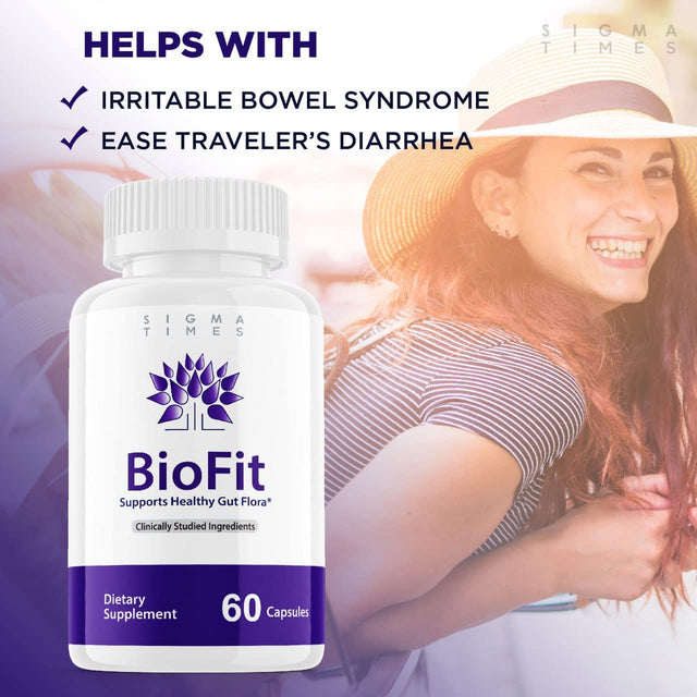 Sigma Times (2 Pack) Biofit, Biofit Probiotic Capsules, Biofit Pills Supplmenet Max for Women, Bio Fit Probiotics for Women, Biofit Tea Original Support Healthy (120 Capsules)