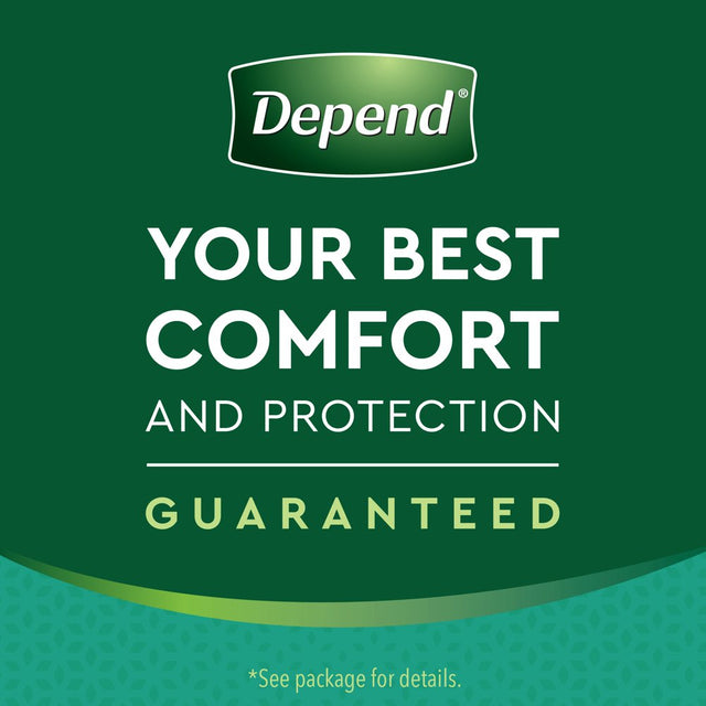 Depend Night Defense Incontinence Underwear for Women, Overnight, Medium, Light Pink, 15 Count -2 Pack