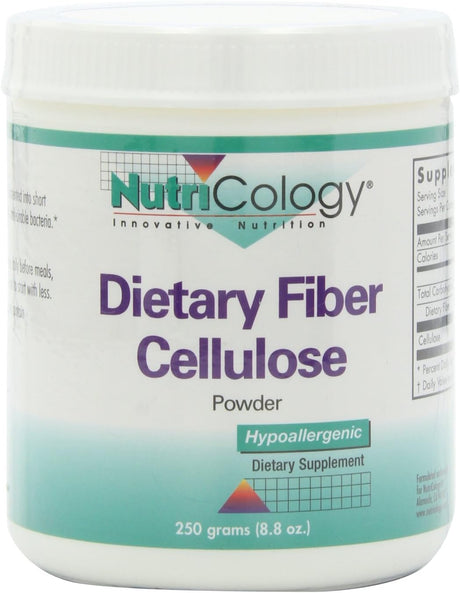 Nutricology Dietary Fiber Celllulose, 250-Grams