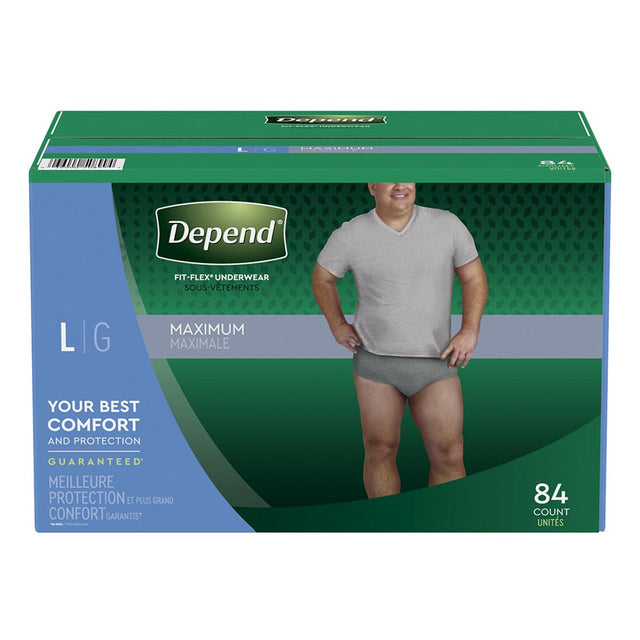 Depend Fit-Flex Underwear for Men (Large) 84 Count