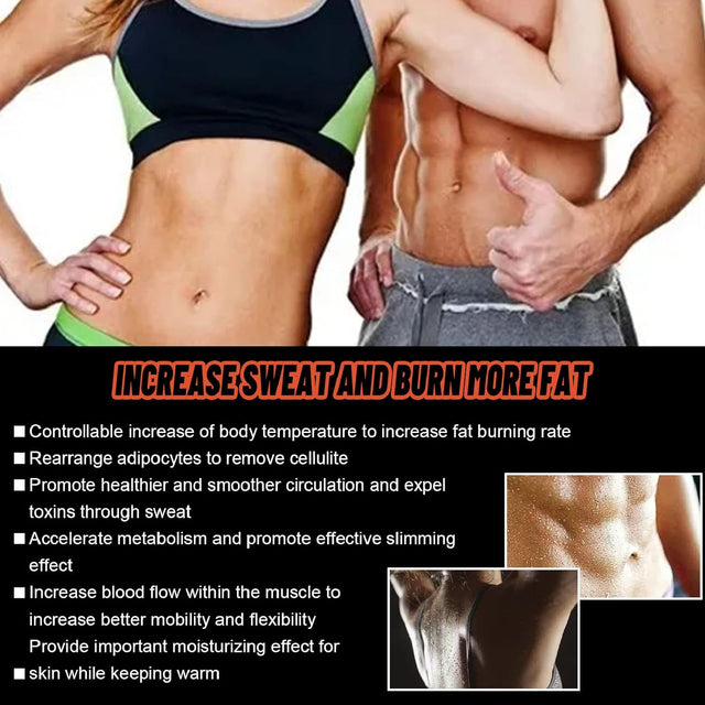 Sweat Workout Enhancer, Soothe Muscles 6Ml Burn Calories Belly Burning Cream Comfortable 10Pcs Improve Exercise Efficiency for Gym