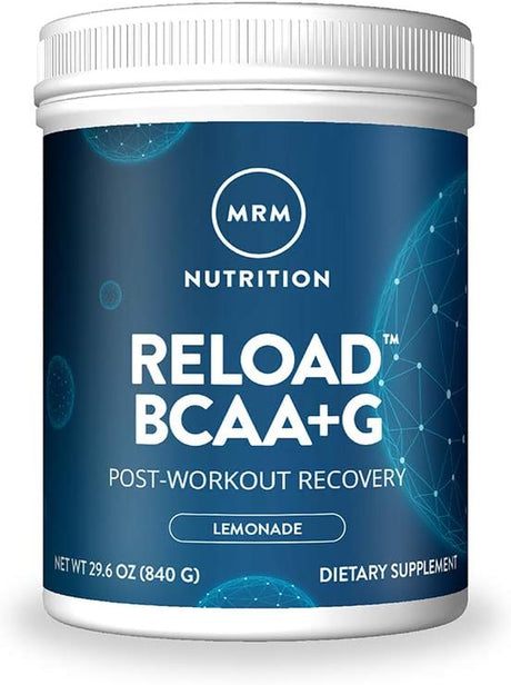 MRM BCAA+G RELOAD Post-Workout Recovery – Lemon, 840G - 60 Servings per Container