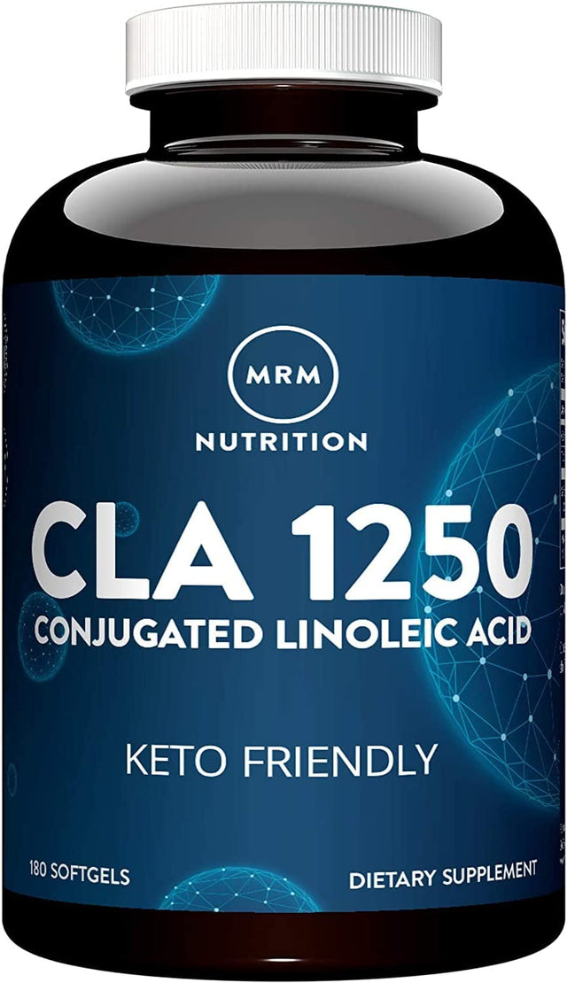 MRM Nutrition CLA 1250 | Keto Friendly | 80% CLA High Potency | 1000Mg CLA per Capsule | Healthy Fats | Gluten-Free | 30 Servings