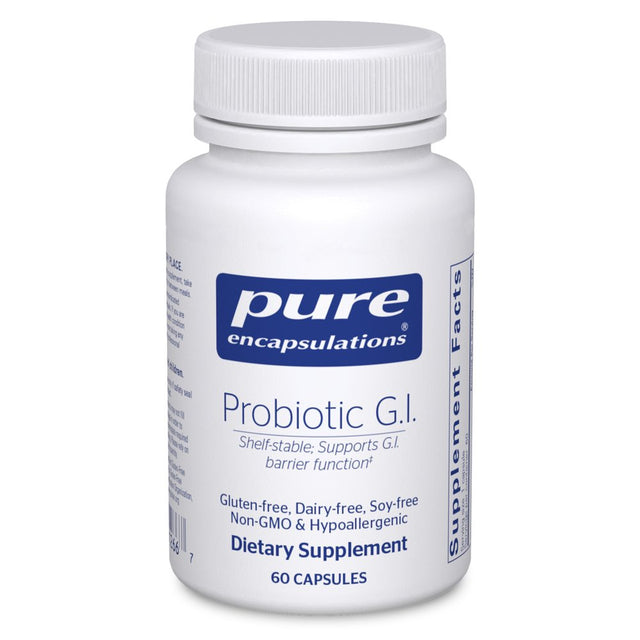 Pure Encapsulations Probiotic G.I. | Shelf Stable Probiotic for Lean Body Mass, Intestinal Health, and Gastrointestinal Support* | 60 Capsules