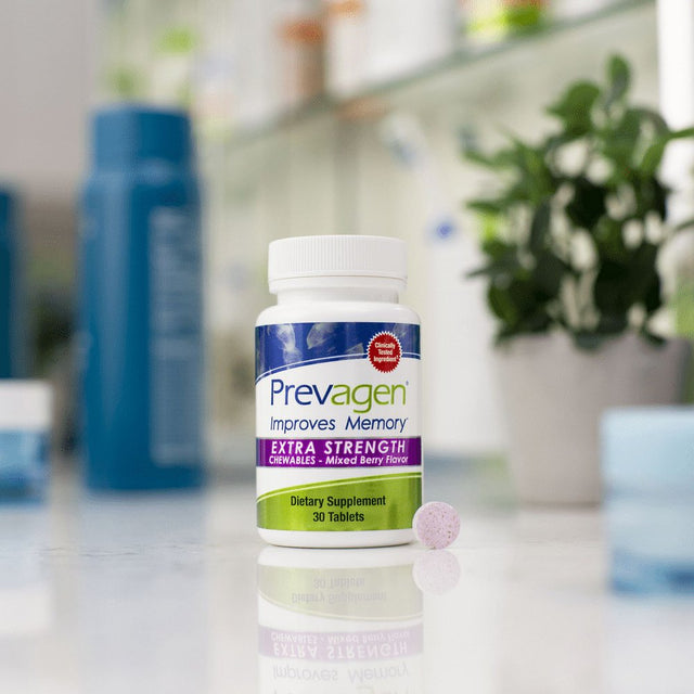 Prevagen Improves Memory - ES 20Mg, 30 Chewables Mixed Berry with Apoaequorin & Vitamin D Brain Supplement for Brain Health