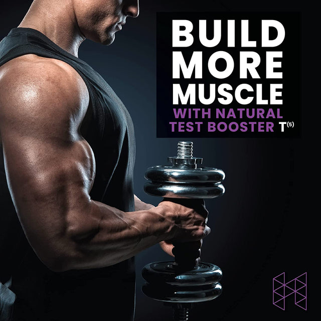 HPN T(5) Testosterone Optimization Booster | Natural Testosterone Supplement with Testofen | Increase Endurance & Energy | Improve Ability to Build Muscle with LJ100 | Vegan Friendly | 81 Capsules