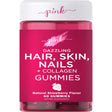 Pink Hair Skin Nails Gummies | 60 Count | plus Collagen | Vitamins for Women | Strawberry Flavor